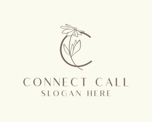 Flower Salon Letter C logo design