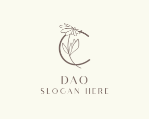 Skincare - Flower Salon Letter C logo design