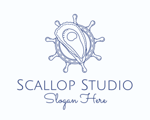 Scallop - Oyster Shell Seafood logo design