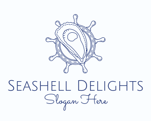 Seashell - Oyster Shell Seafood logo design