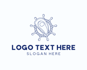 Sea Creature - Oyster Shell Seafood logo design