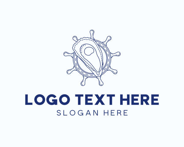 Sea Creature - Oyster Shell Seafood logo design