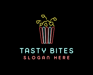 Snack - Popcorn Snack Cinema logo design