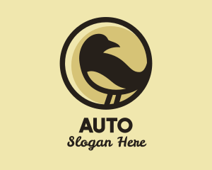 Brown Sparrow Bird  Logo