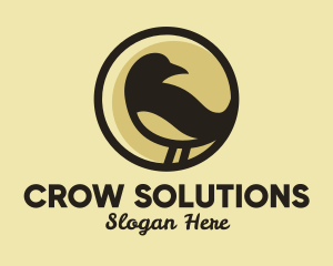 Brown Sparrow Bird  logo design