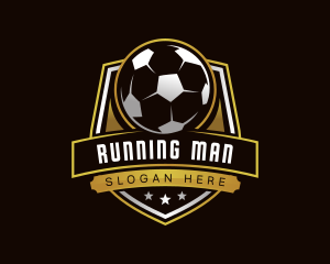Kicker - Soccer Football Athlete logo design