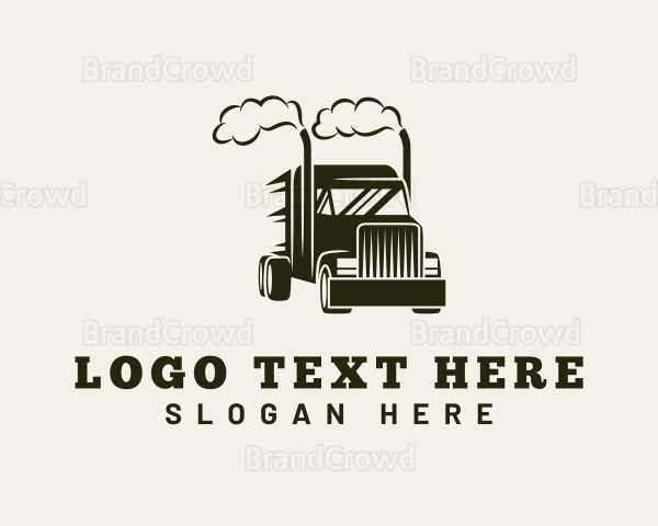 Logistics Truck Vehicle Logo