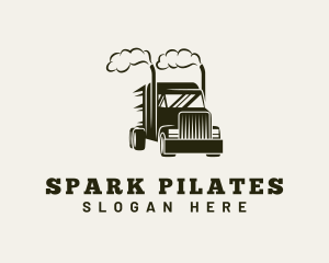 Logistics Truck Vehicle Logo