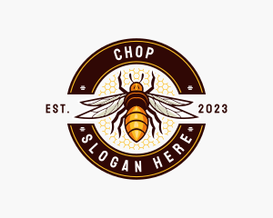 Bee Wings Honeycomb Logo