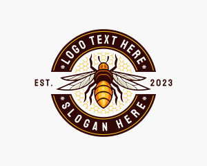 Bee Wings Honeycomb Logo