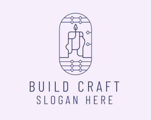 Blue Candle Circuit logo design