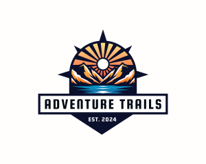 Mountain Sunset Navigation logo design