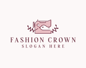 Sewing Machine Fashion Tailor logo design