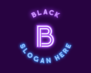 Bright Neon Bar Logo