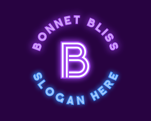 Bright Neon Bar logo design