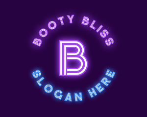 Bright Neon Bar logo design