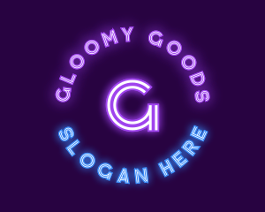 Bright Neon Bar logo design