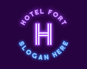 Bright Neon Bar logo design