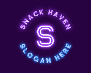 Bright Neon Bar logo design