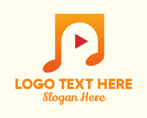 Play Button - Music Streaming Application logo design
