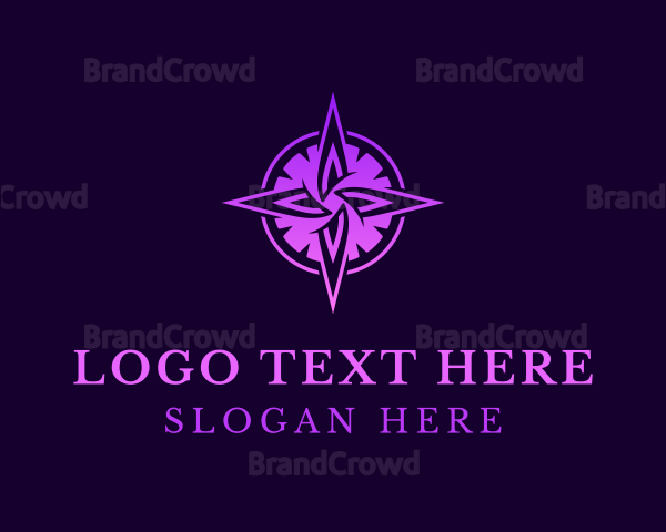 Purple Startup Compass Logo