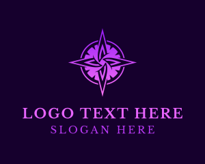 East - Purple Startup Compass logo design