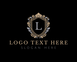 Expensive - Regal Crown Shield logo design