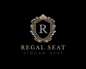 Regal Crown Shield logo design