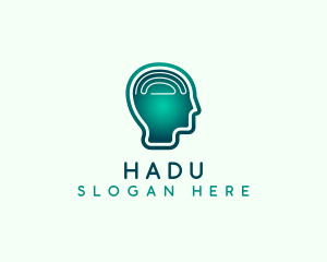 Futuristic - Head Mind Tech logo design