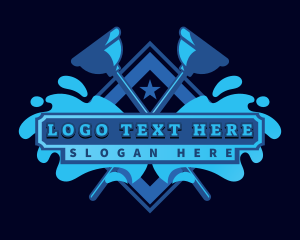 Clog - Plumber Water Plunger logo design