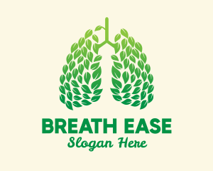 Respiratory - Green Leaf Lungs logo design