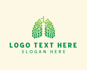 Leaf - Medical Leaf Lungs logo design