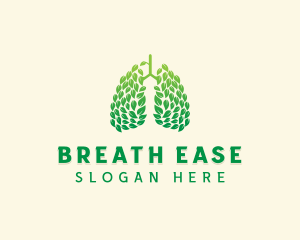 Medical Leaf Lungs logo design