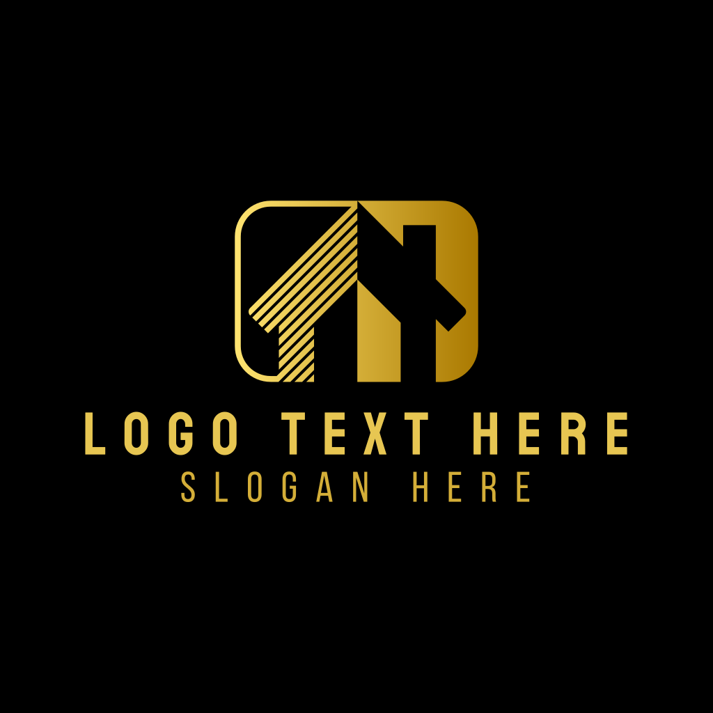 Premium Golden House Logo | BrandCrowd Logo Maker