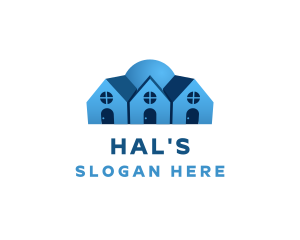 Blue Village House Logo