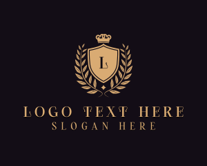 Academia - Luxury Crown Shield logo design