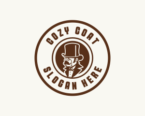 Coat - Gentleman Hat Mustache logo design