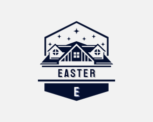 House Roofing Contractor Logo