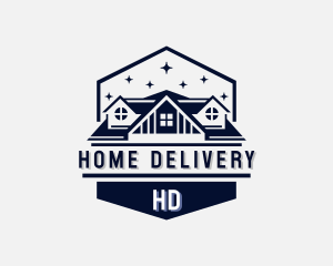 House Roofing Contractor logo design