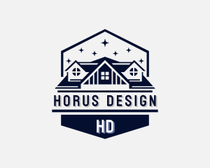 House Roofing Contractor logo design