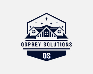 House Roofing Contractor logo design