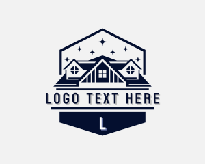 House Roofing Contractor Logo