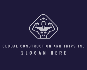 Muscle - Muscular Gym Trainer logo design