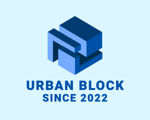 Block - Blue Property Building logo design