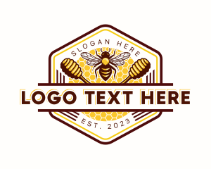 Hive - Bee Bumblebee Honey logo design