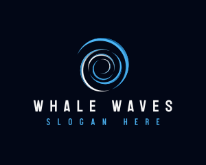 Water Wave Ripple logo design