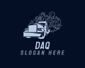 Delivery Truck Smoke Logo