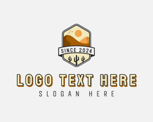 Hexagon - Desert Sand Dune logo design