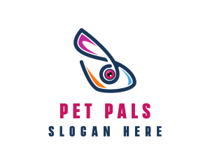 Modern Rabbit Pet logo design