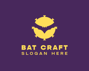 Bat - Germ Virus Bat logo design